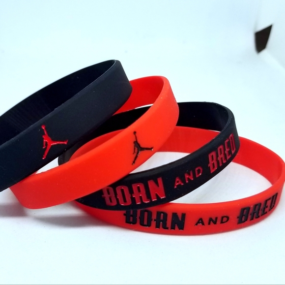 Air Jordan Silicone Wristbands Bracelet 4 Piece - Picture 3 of 14